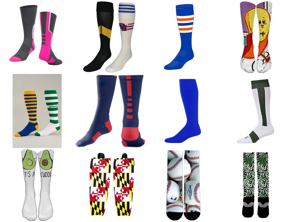 custom baseball socks